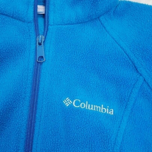 Columbia Fleece Full Zip Sweater Jacket Blue - Picture 2 of 8